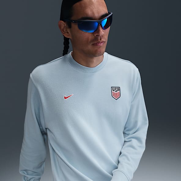USA Club Men's Nike Soccer Crew-Neck French Terry Sweatshirt