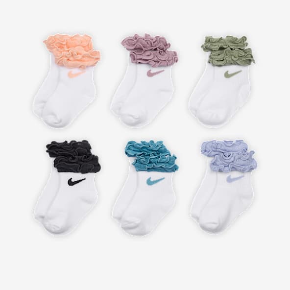 Nike Calcetines con volantes para bebé (12-24 meses) e infantil (6 pares)