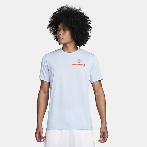 Back To School Promotion Blue Recycled Polyester Graphic T Shirts