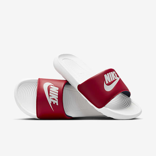 Red Sandals Slides. Nike JP