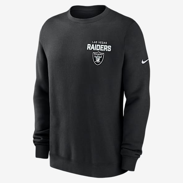 Las Vegas Raiders Draw Block Club Sudadera de cuello redondo sin cierre Nike de la NFL para hombre