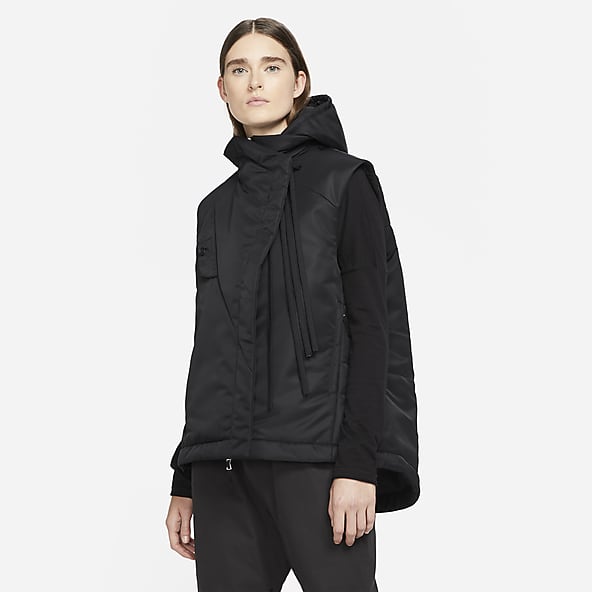 nike womens gilet black