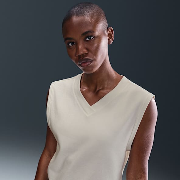Nike Chaleco de golf de cuello en V para mujer