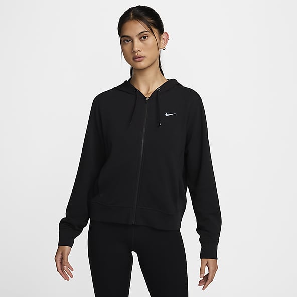 Nike Center Swoosh Hoodie Women's Size XS Black Pullover