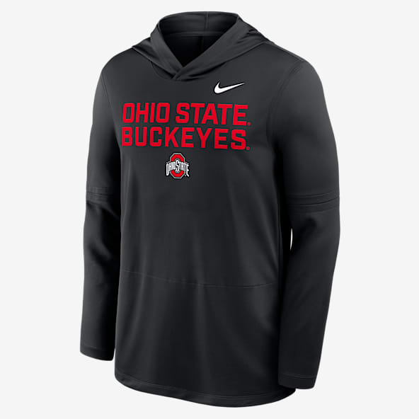 Ohio State Sideline Men's Nike Dri-FIT College Long-Sleeve Hooded Top