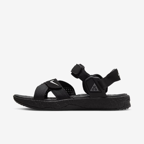 Men's Athletic Adjustable Slide Sandals with Velcro Lightweight Comfort Slip On Sport Slippers 