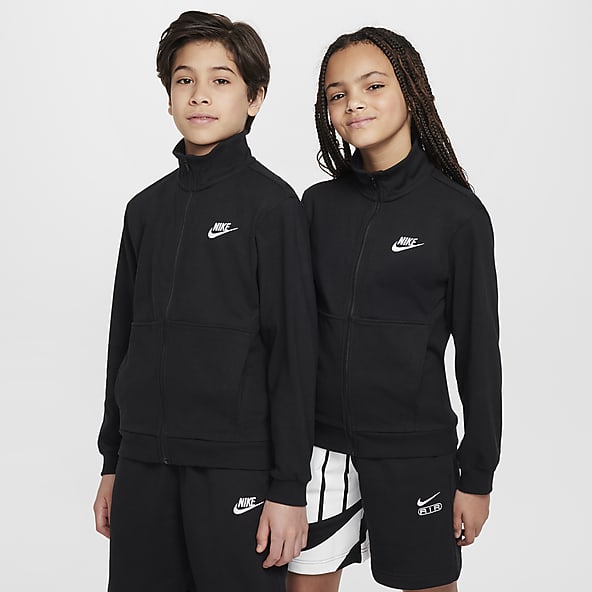 Nike black oversized track jacket shop