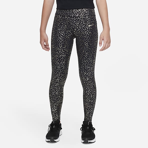 Nike Sportswear Leggings Ragazza, Nero (Black/White), S 