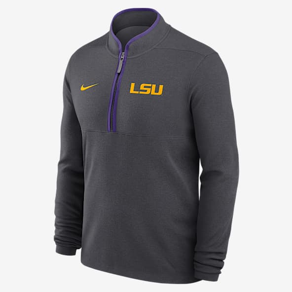 LSU Victory LSU Victory Men's Nike Dri-FIT College 1/2-Zip Long-Sleeve Top
