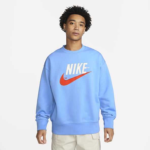 nike hoodie mens light blue