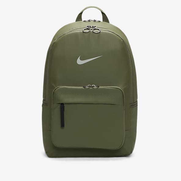 nike mini khaki green box backpack