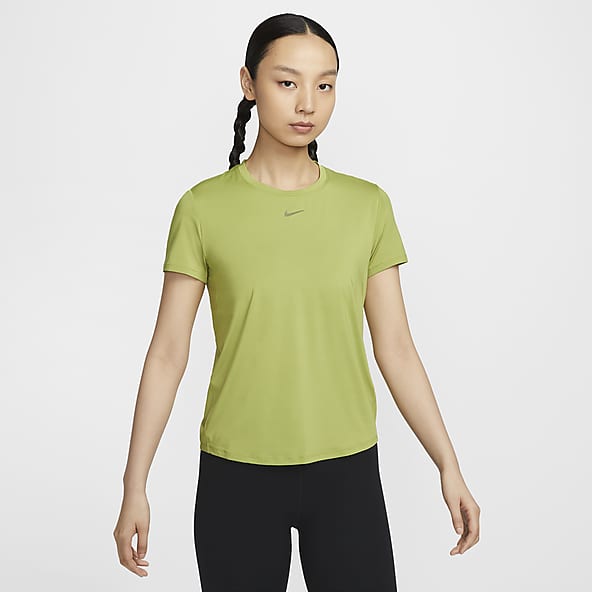Green Training & Gym Short Sleeve Shirts. Nike SG