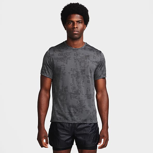 Nike Men's Aj All-season Compression Short-sleeve Shirt Blk/grey