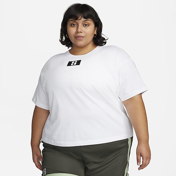 Nike Sportswear Swoosh Women's Cropped Short-Sleeve Top (Plus Size). Nike .com