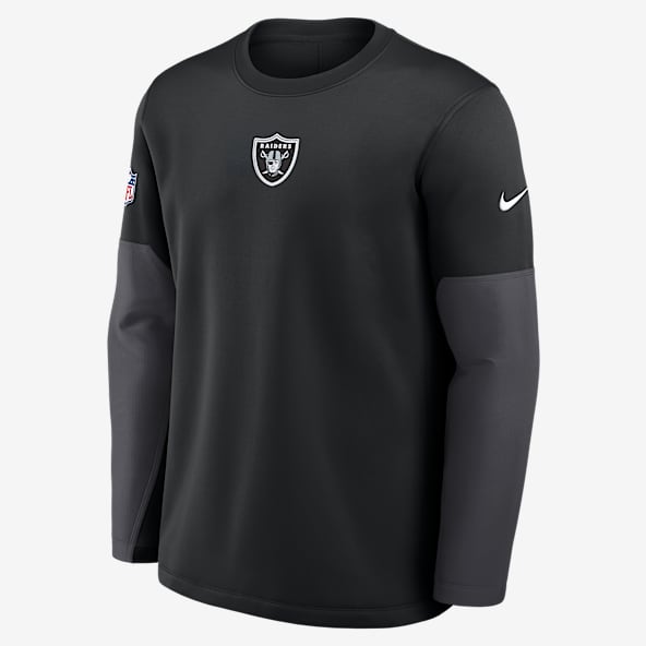 Las Vegas Raiders Scripted To Win Sideline Coach Playera de manga larga Nike Therma-FIT de la NFL para hombre