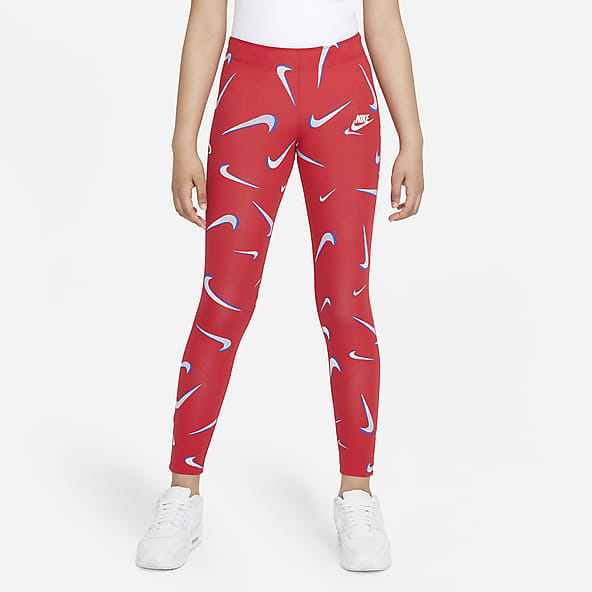Red and white nike leggings clearance