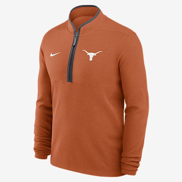 Texas Victory Texas Victory Playera de manga larga universitaria Nike Dri-FIT de medio cierre para hombre