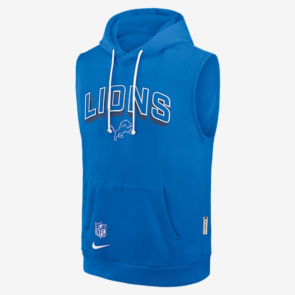 Detroit Lions Sideline Men's Nike Dri-FIT NFL Sleeveless Pullover Hoodie
