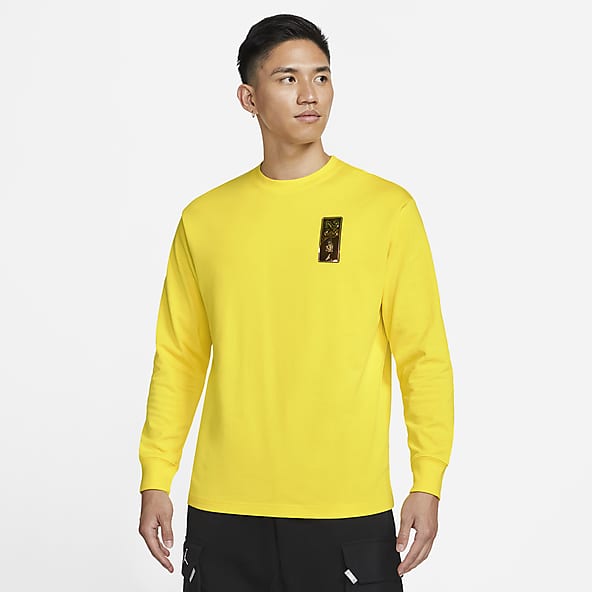 yellow nike tops
