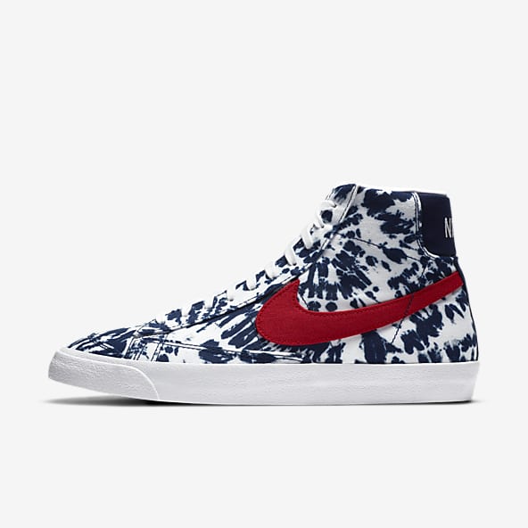 nike blazer red and blue
