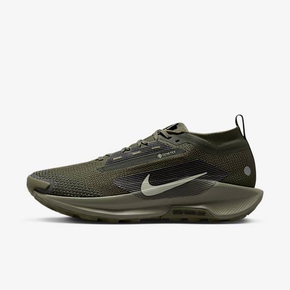 olive green nike running shoes