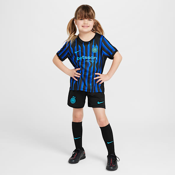 Inter Milan 2025/26 Stadium (hemmaställ) Tredelat fotbollsställ Nike Replica för barn