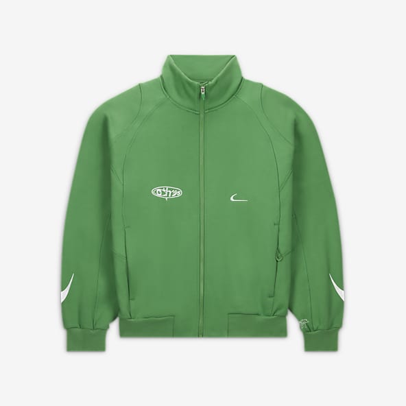 Nike track cheap jacket green