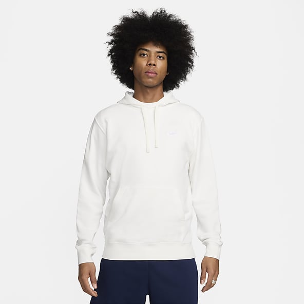 Hoodies and sweatshirts Nike Sportswear Essential Funnel-Neck Fleece  Pullover Hoodie Champagne/ White