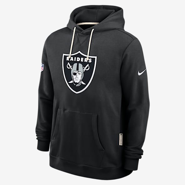 Las Vegas Raiders Initial Home Sideline Men's Nike Dri-FIT NFL Pullover Hoodie