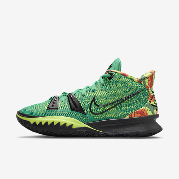 green and yellow basketball shoes