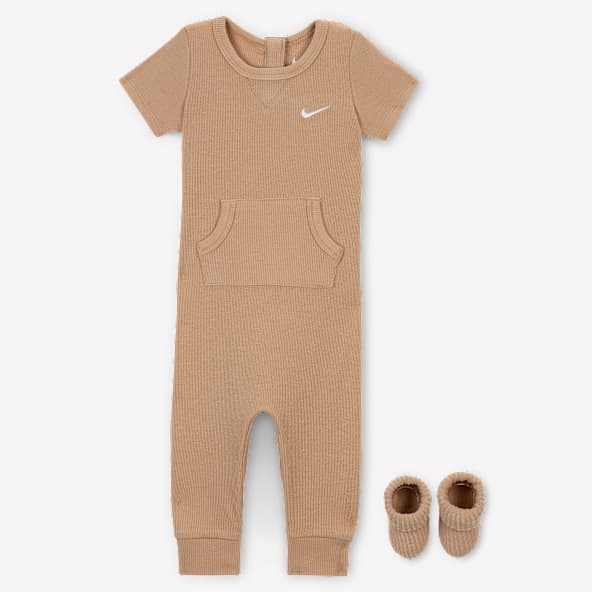 Nike Baby Rib Knit Romper and Socks Set