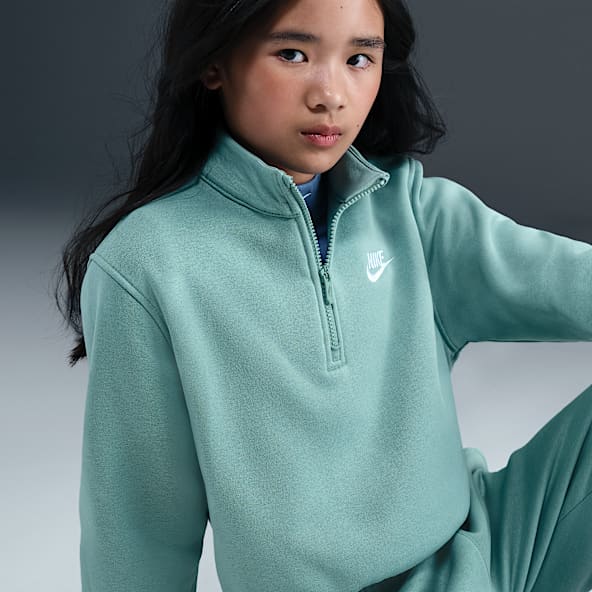 Nike Sportswear Club Fleece Sudadera de medio cierre para niña talla grande