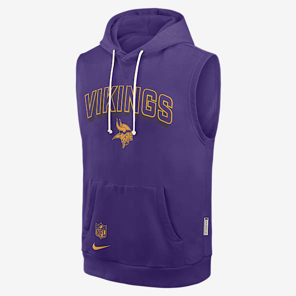 Minnesota Vikings Sideline Men's Nike Dri-FIT NFL Sleeveless Pullover Hoodie