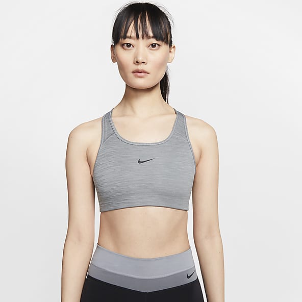 Nike Factory Store Grey Running Sports Bras.