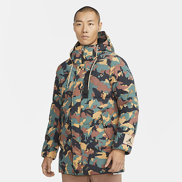 nike printed parka