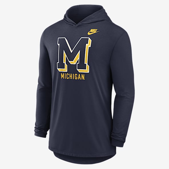 Michigan Legacy Michigan Legacy Men's Nike Dri-FIT College Long-Sleeve Hooded T-Shirt