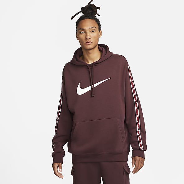 dark red hoodie nike