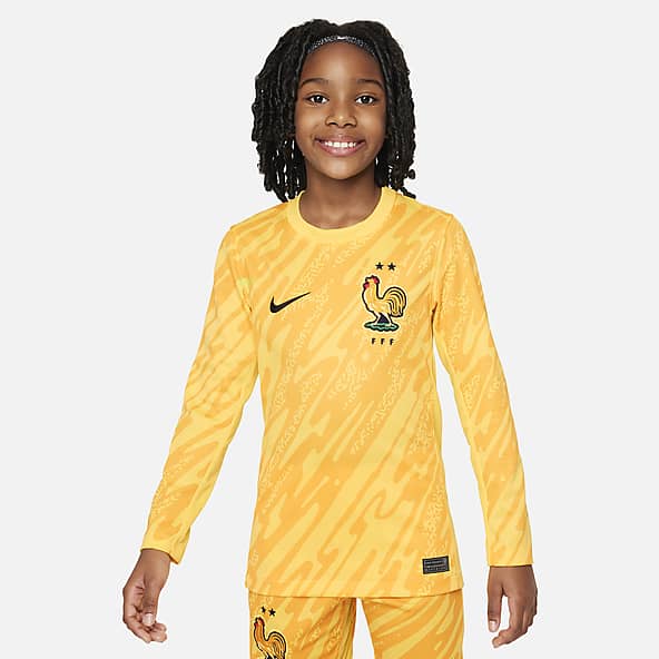 Equipación de portero Stadium FFF 2024/25 (Selección masculina) Camiseta de fútbol tipo réplica Nike Dri-FIT - Niño/a