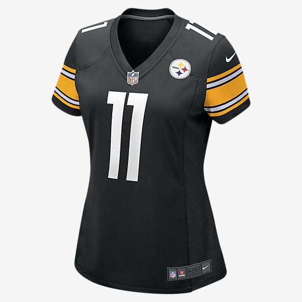 Nike Pittsburgh Steelers No19 JuJu Smith-Schuster Anthracite Salute to Service Women's Stitched NFL Limited Therma Long Sleeve Jersey