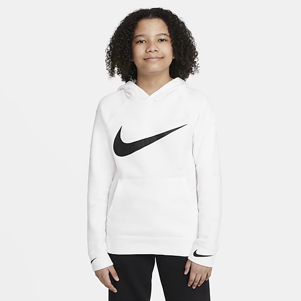 all white nike hoodie