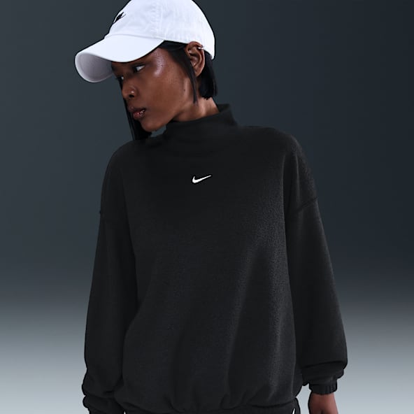 Nike Sportswear Phoenix Plush Women's Cozy Fleece Oversized Mock-Neck Top