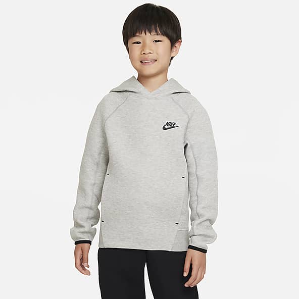 Grey nike hoodie sales kids