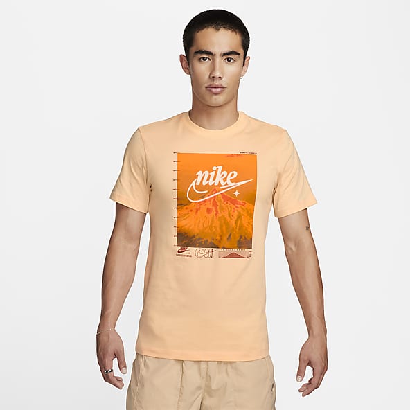 Nike orange white long sleeve t shirt XL Just Do It India