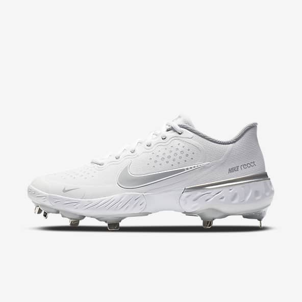 white nike softball cleats