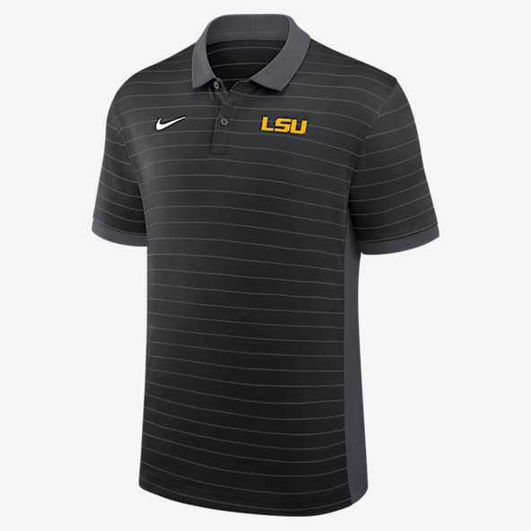 LSU Sideline Victory Stripe Men's Nike Dri-FIT College Polo