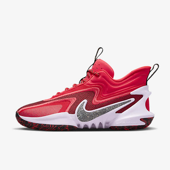 Nike red sale shoes basketball