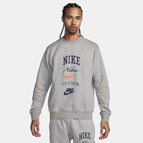 Men's Nike Tech Fleece Crew Grey Sweatshirt