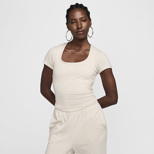 Nike Sportswear Chill Knit Playera de manga corta de cuello cuadrado para mujer