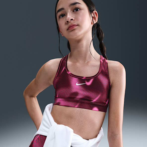 Nike Pro Swoosh Big Kids' (Girls') Sports Bra