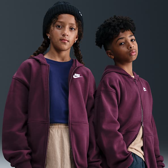 Nike Sportswear Club Fleece Older Kids' Oversized Full-Zip Hoodie